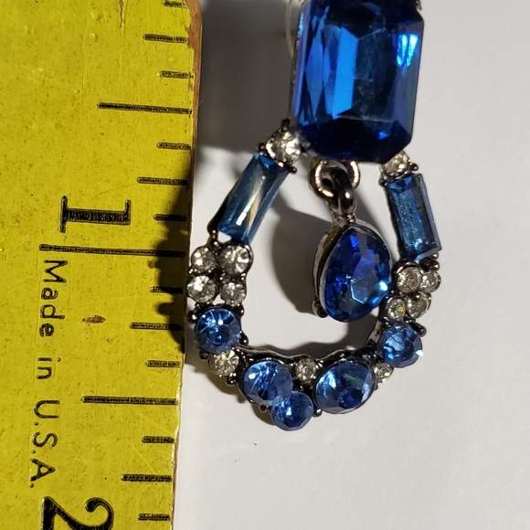 Blue Drop Earrings - Picture 5 of 8